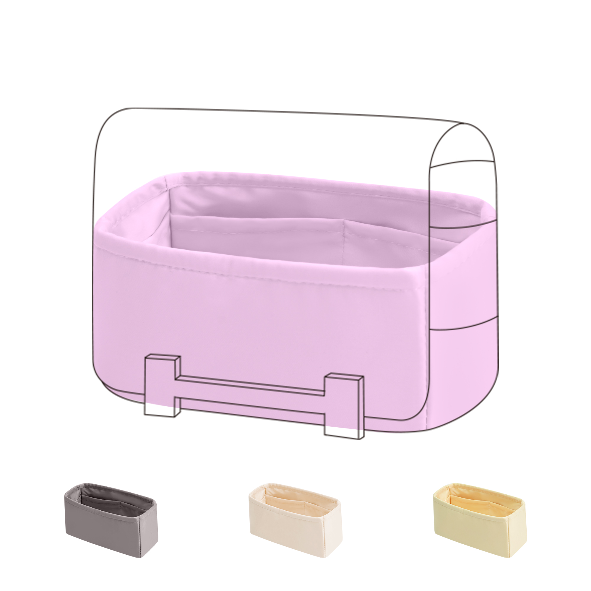 Luxury Bags Hermes - Organizador de Bolsos de Seda DGAZ