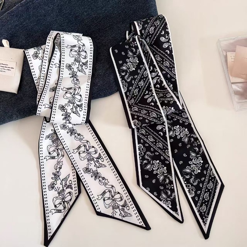 Luxury Bags White - Pañuelo largo de paisley de doble