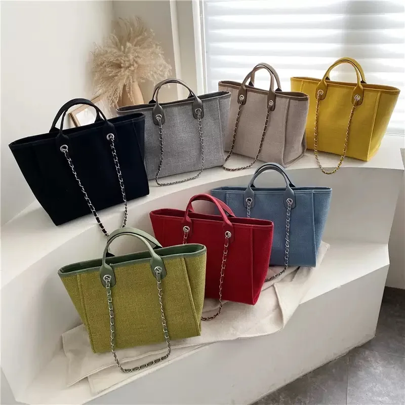 Canvas Tote Designer - Moda maquillaje diseñador grande mujer 2025