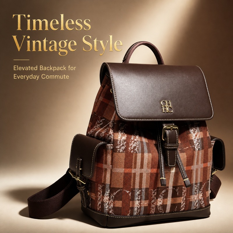 Luxury Bags For You - Mochila CHHC de Moda con Bloques