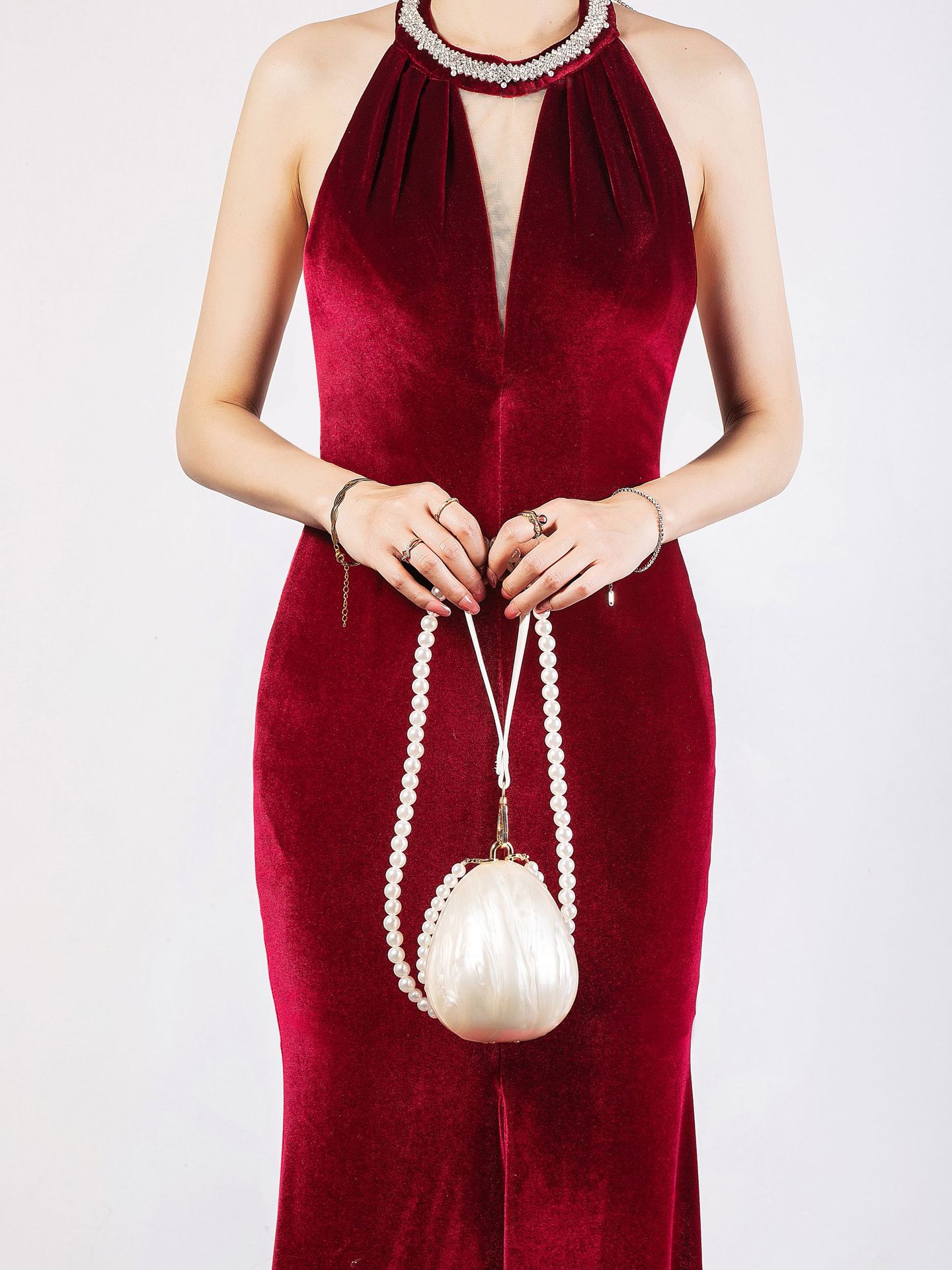 Luxury Bags White - Bolso de Mano de Lujo con