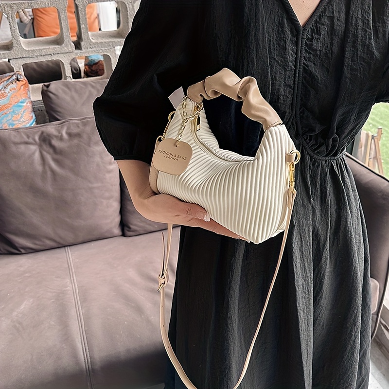 Bolso Bandolera Plisado de Mod - Luxury Bags White reseña y precio