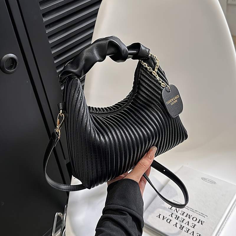 Bolso Bandolera Plisado de Mod - Luxury Bags White reseña y precio