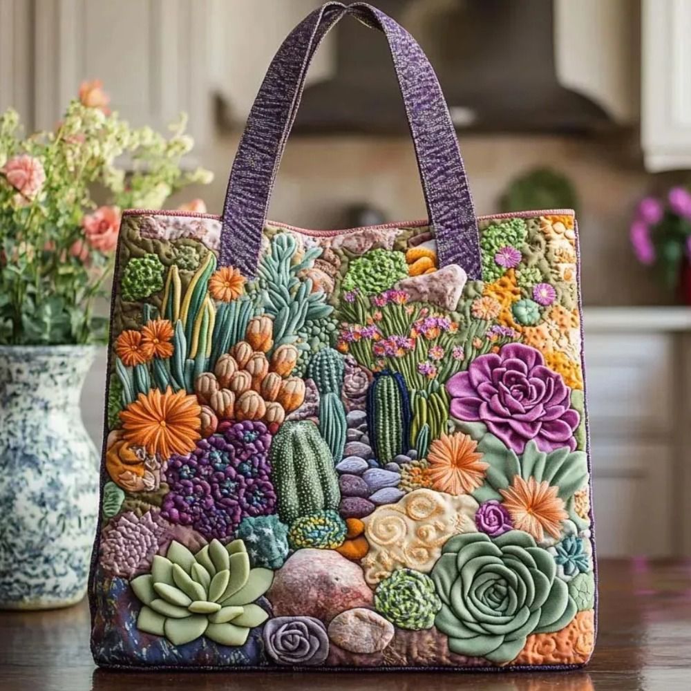 Bolso de mano acolchado vintag - Canvas Tote Designer reseña y precio