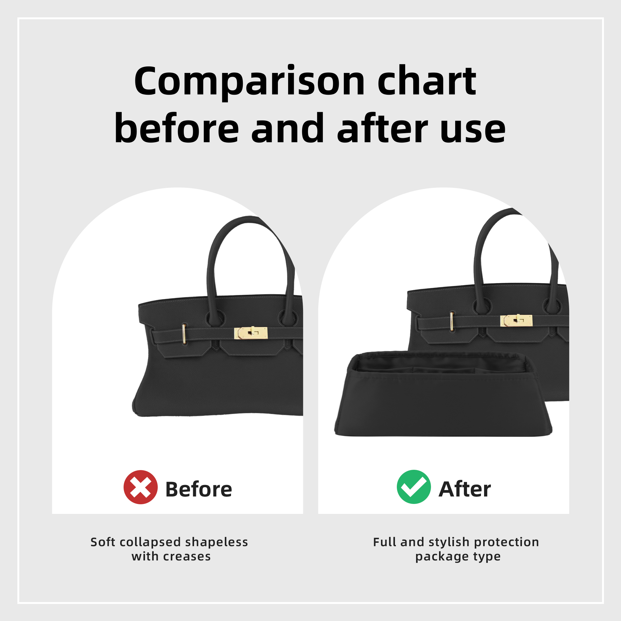 Organizador de bolsos de seda  - Luxury Bags Hermes reseña y precio