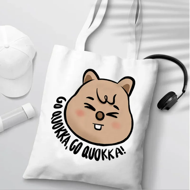 Bolso de lona con estampado Go - Luxury Bags White reseña y precio