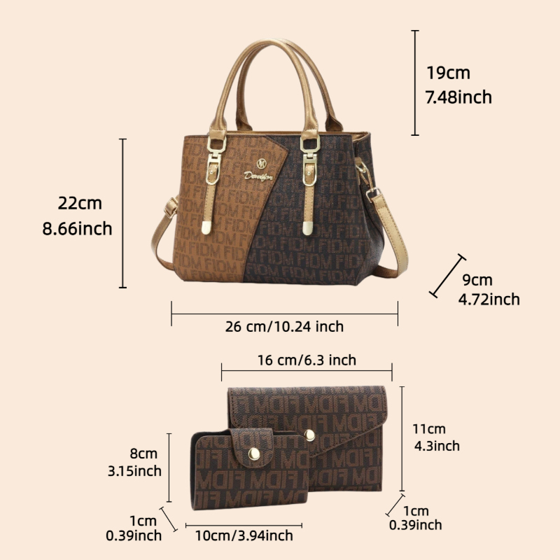 Conjunto de 3 bolsos para muje - Luxury Bags For You reseña y precio
