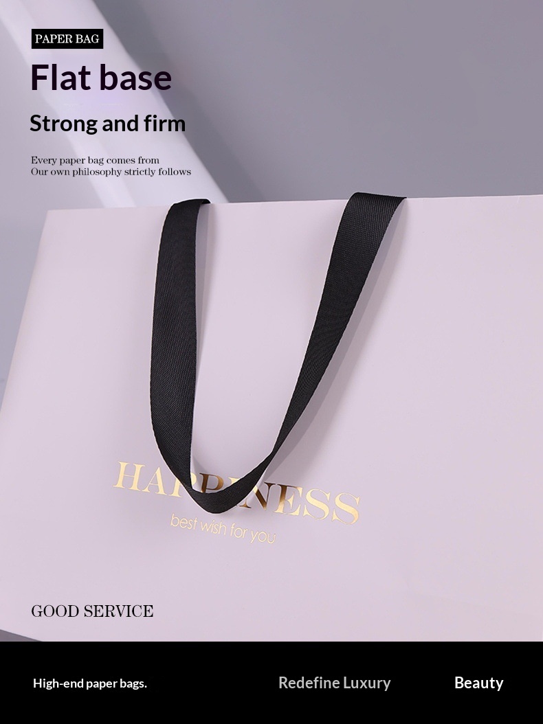 Bolsas de Papel Cartón Blanco  - Luxury Bags White reseña y precio
