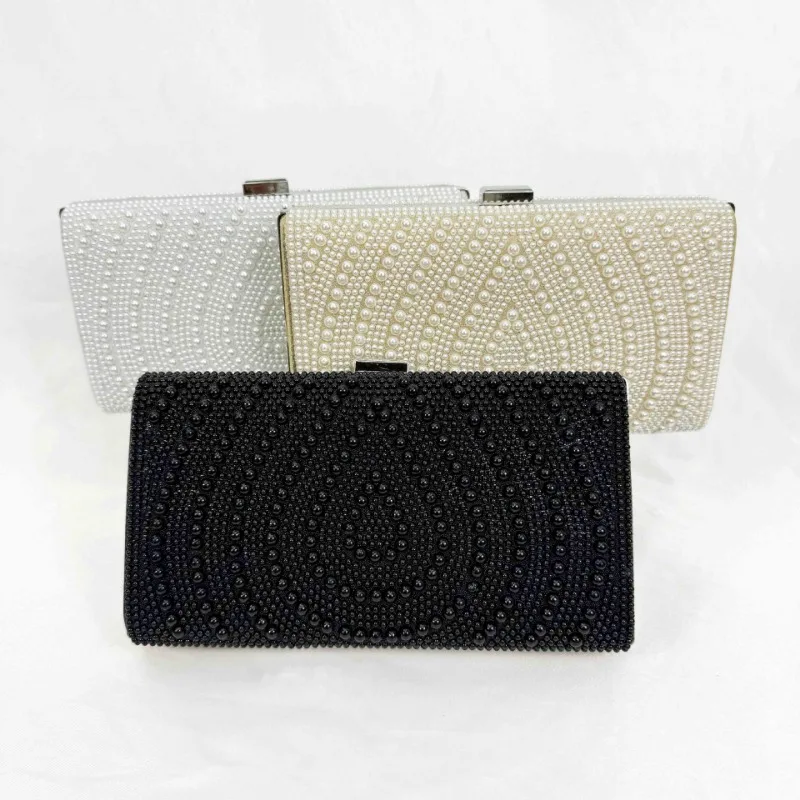 Bolso de mano de perlas blanca - Luxury Bags White reseña y precio