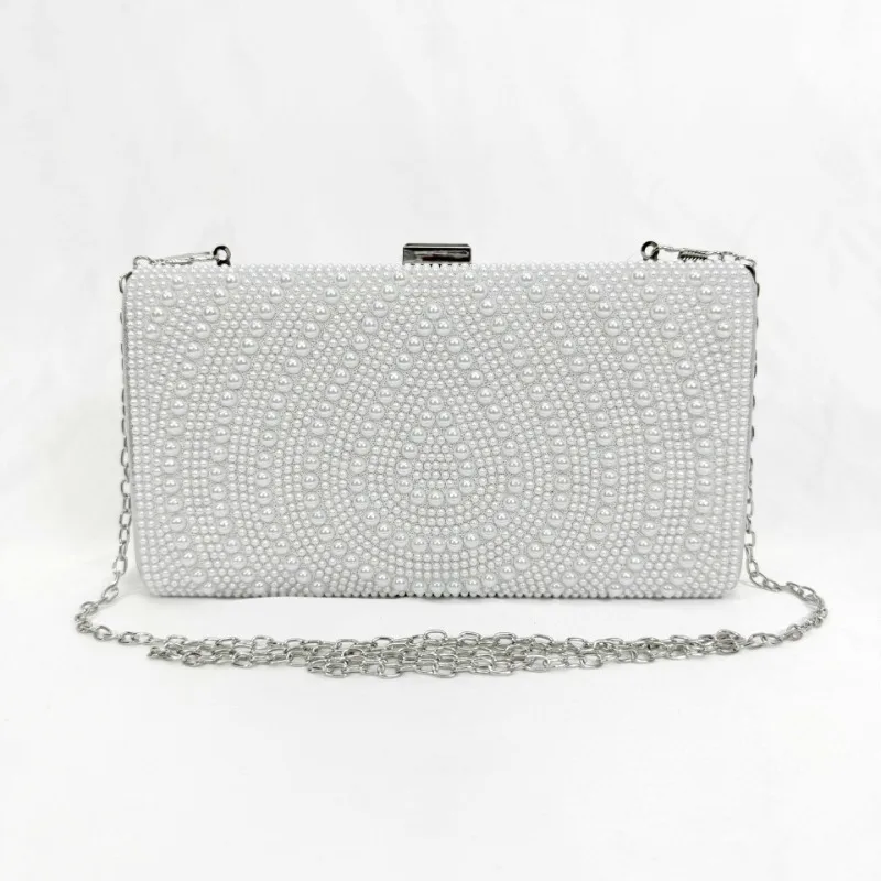 Bolso de mano de perlas blanca - Luxury Bags White reseña y precio