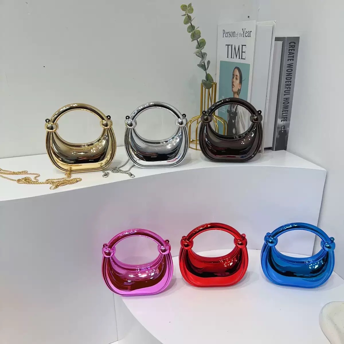 Mini bolso de noche dorado, mo - Luxury Bags Quality reseña y precio