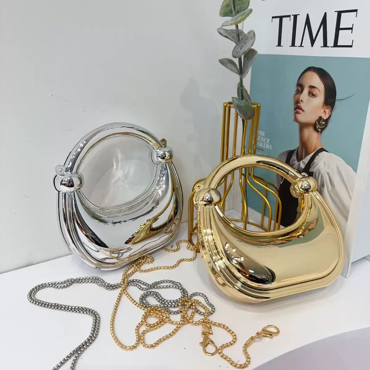 Mini bolso de noche dorado, mo - Luxury Bags Quality reseña y precio