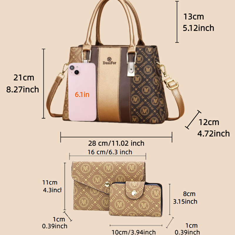 Conjunto de 3 piezas de bolsos - Luxury Bags For You reseña y precio