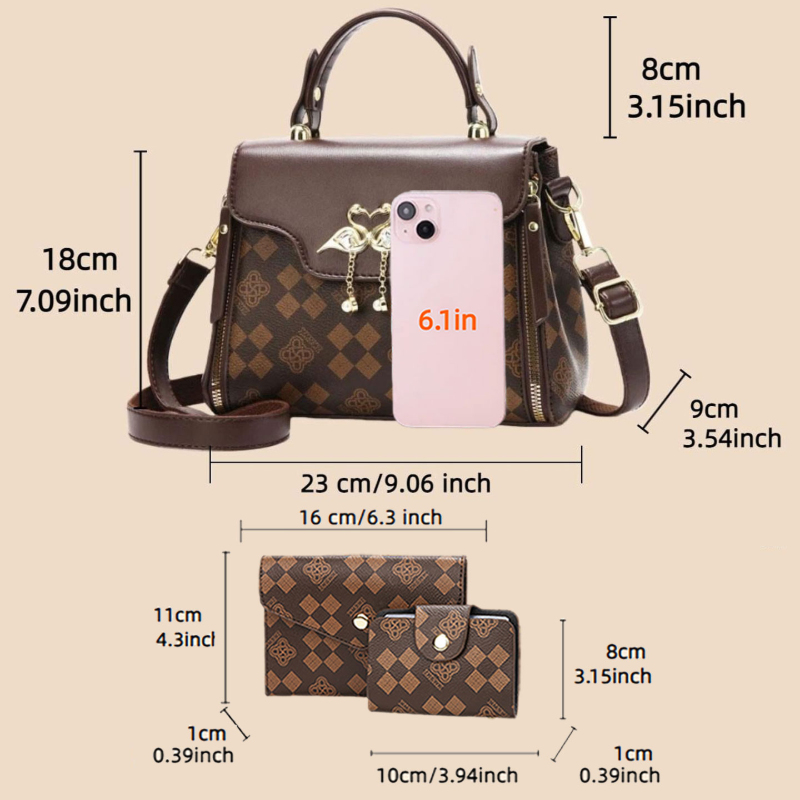 Conjunto de 3 bolsos para muje - Luxury Bags For You reseña y precio