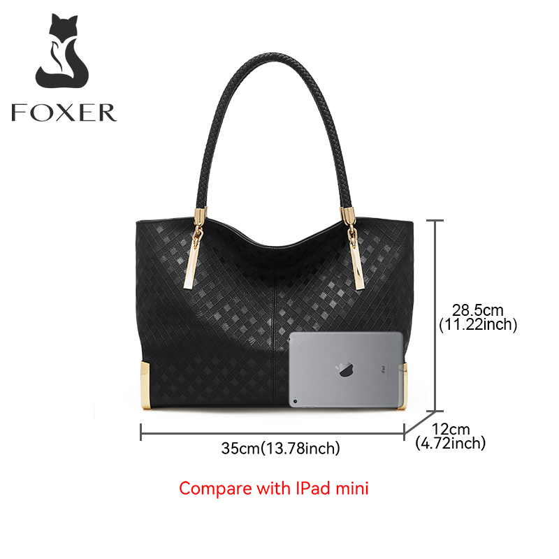 FOXER-Bolso de mano de cuero g - Luxury Bags Best reseña y precio